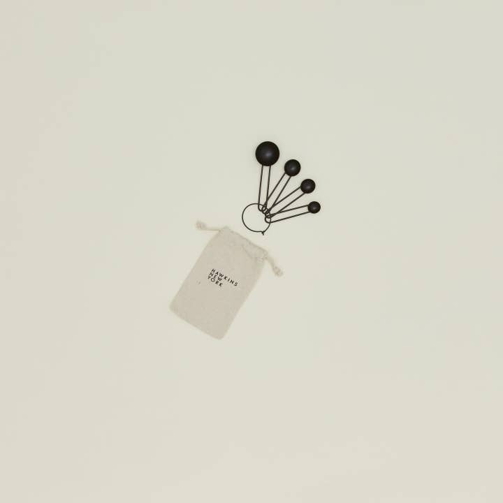 Hawkins New York - Wholesale Measuring Spoon - SIMPLE MEASURING SPOONS - BLACK