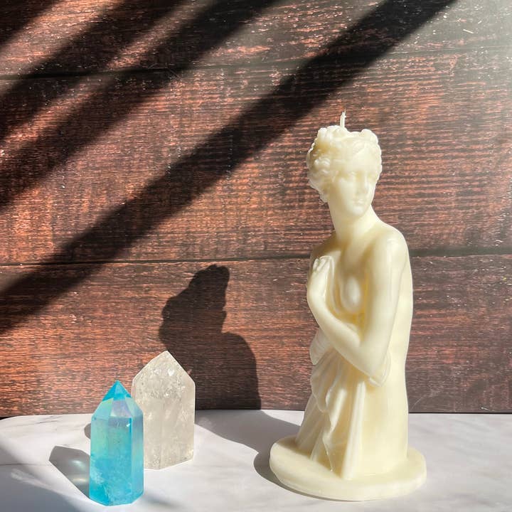 Beauty and the Moon – wholesale Novelty candle – 6.5 Inch Goddess Candle | Naked Female Body Candle1