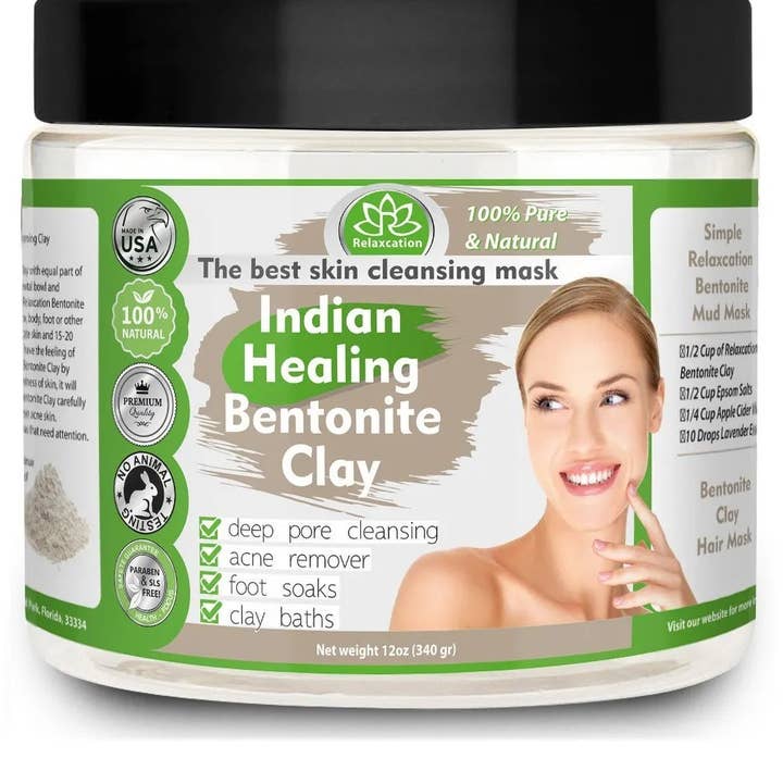 Relaxcation - Wholesale Skincare face mask - Pure Indian Healing Bentonite Clay1