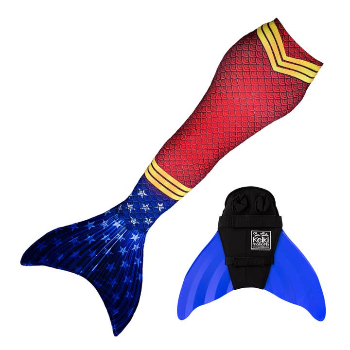 Super Siren Mermaid Tail + Monofin Set for kids, girls, teens, and women (pool toy) for wholesale by Sun Tail Mermaid