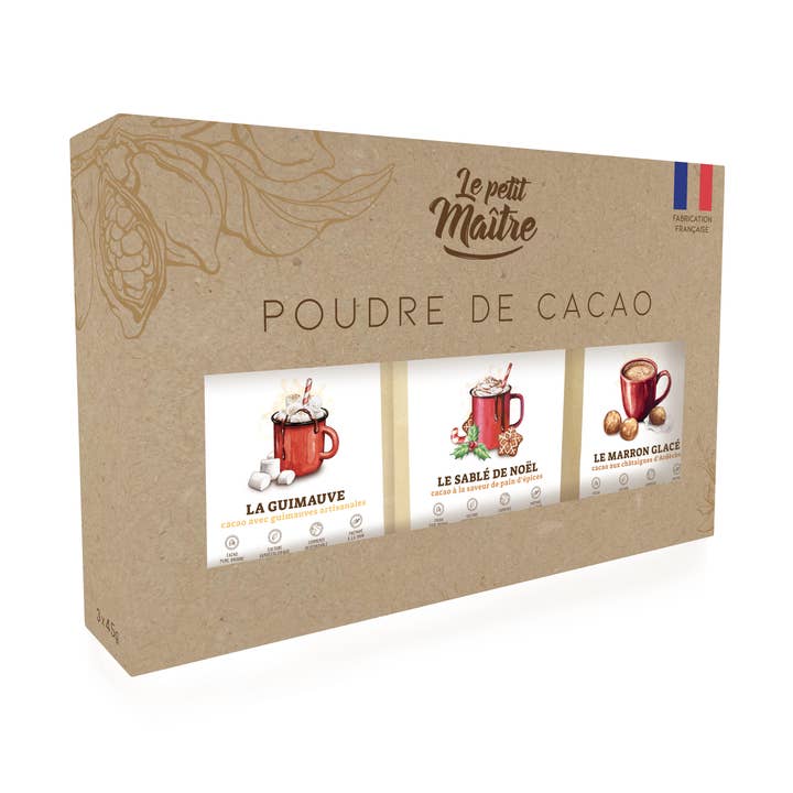 Cocoa powder box - The right hot chocolate for wholesale by Le petit maître