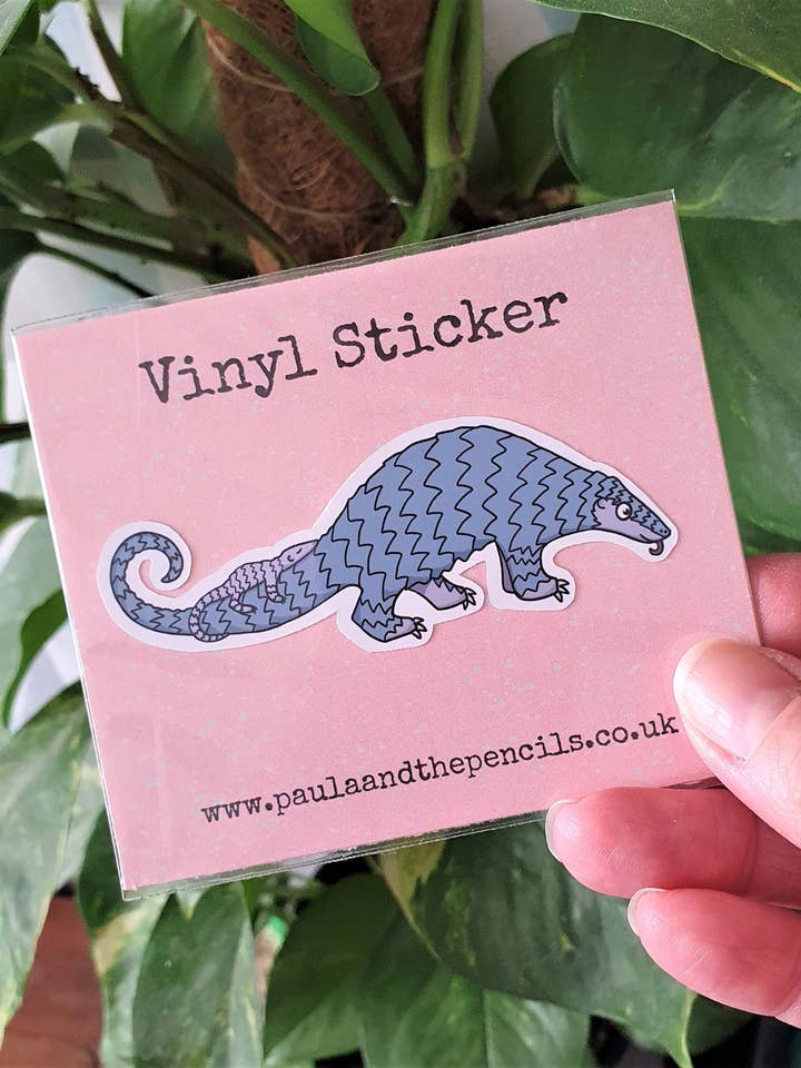 Pegatina pangolín para venta al por mayor de Paula and the Pencils