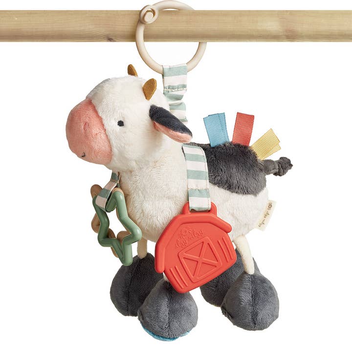 Itzy Ritzy - Wholesale Stuffed/Plush Toy - Kids & Baby - Cow Itzy Friends Link & Loveâ„¢ Activity Plush
