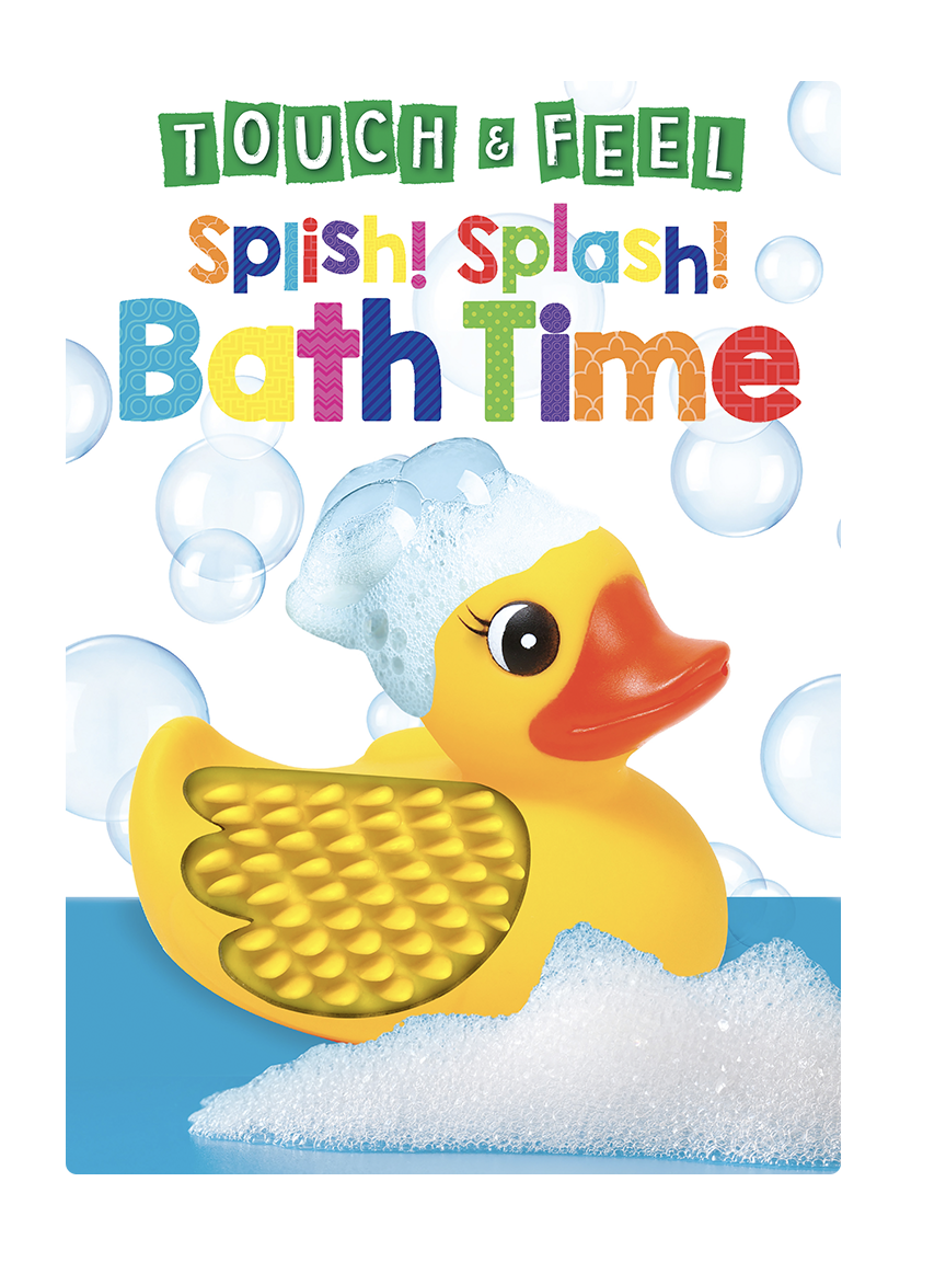 Little Hippo Books - Wholesale Baby & Toddler Book (0-2) - Splish! Splash! Bath Time  -Touch and Feel Sensory Board Book0