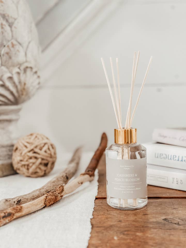 Cashmere & Peach Blossom - Reed Diffuser for wholesale by Kind Reason Co