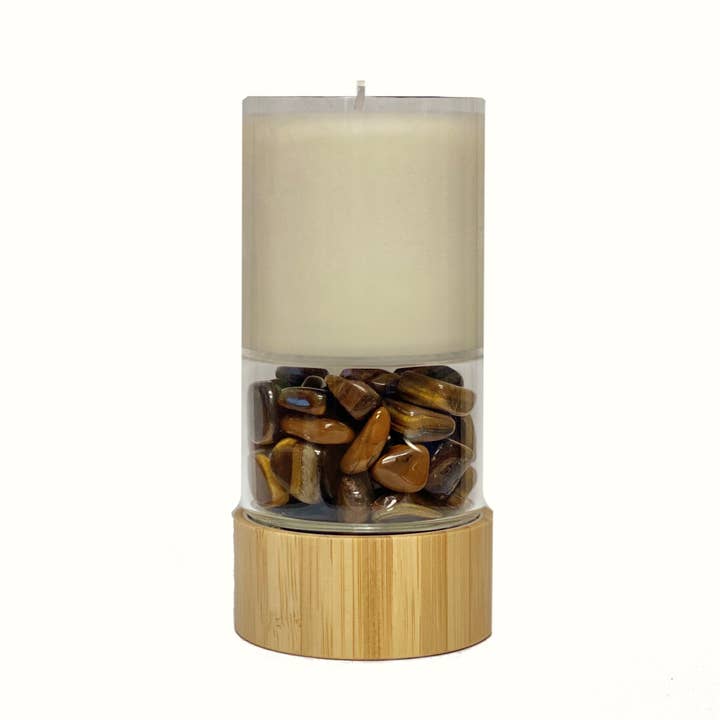 Metastreems - Wholesale Jar/Filled Candle - Crystal Power Candle