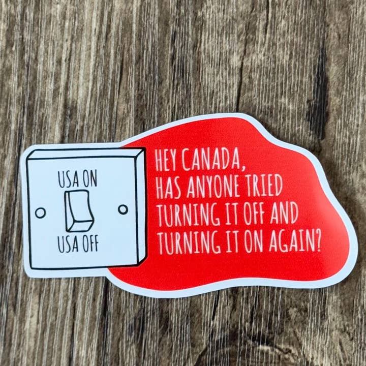 Canada & Canadian Made Stickers - Elbows Up, Never 51 for wholesale by S&Y Brand Paper co.