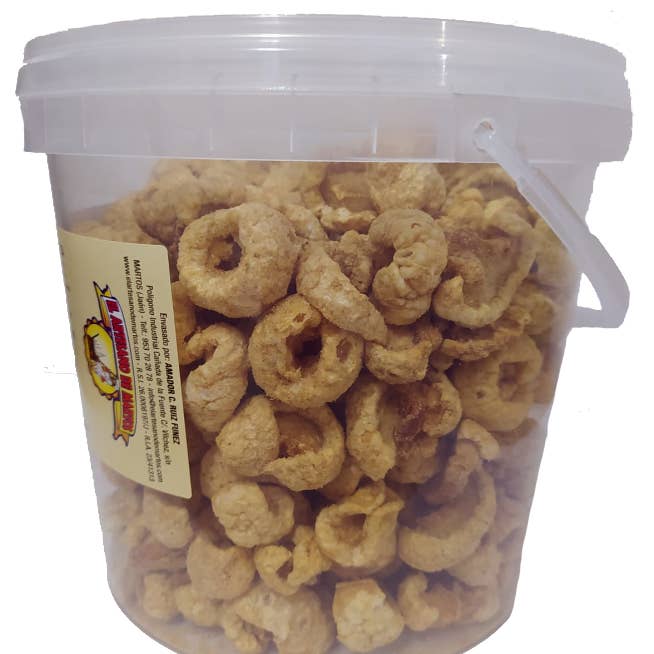 El Artesano de Martos - Wholesale Chips - Torreznos Barbecue Flavor Bucket 600 grams.0