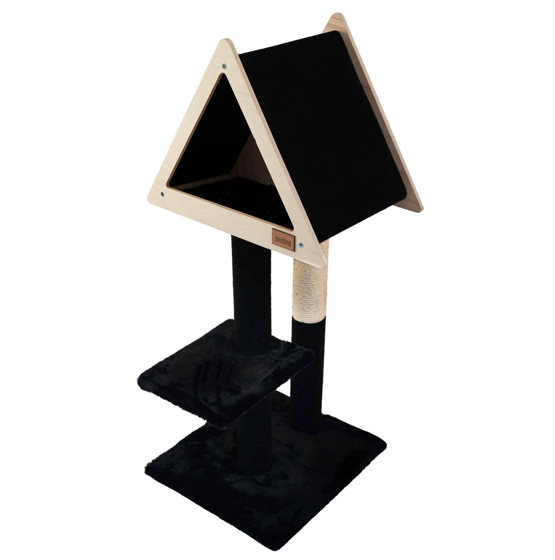 Noba Animal Co. - Vente Griffoir – chat - Cachette Tipi - Arbre à Chat Deluxe à 2 Niveaux3