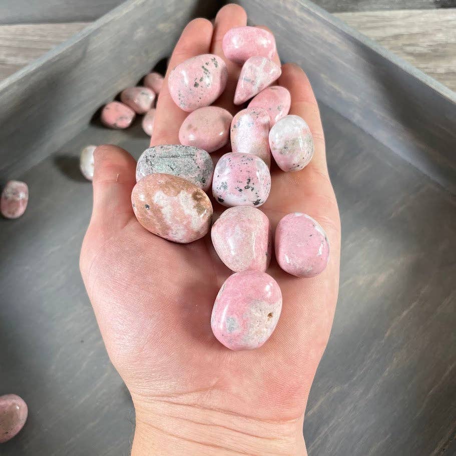 Keystone Crystals - Wholesale Spirituele steen/kristal - Rhodoniet getrommelde stenen uit Peru – Verkocht per zak van 1 pond2