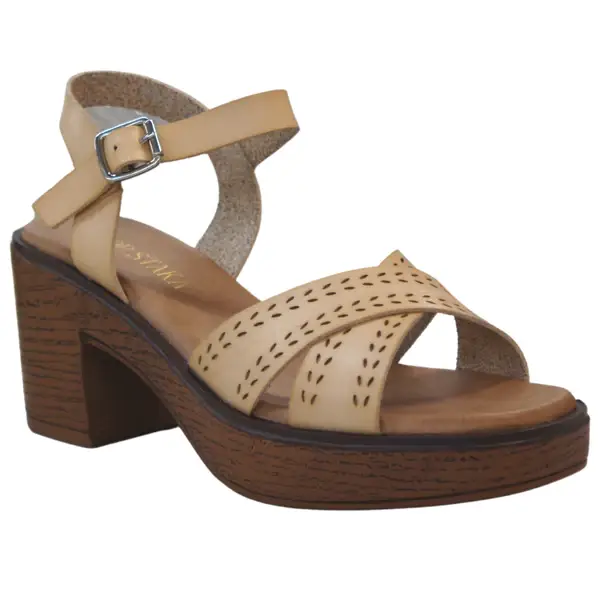 Top Staka – wholesale Sandals – Women's – Women's Platform Wood Effect Heels Cushioning Sandals20