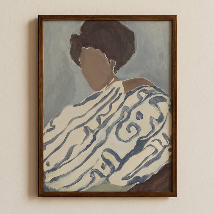 Sacrée Frangine – Großhandel Kunstdruck – Blaue Locken1