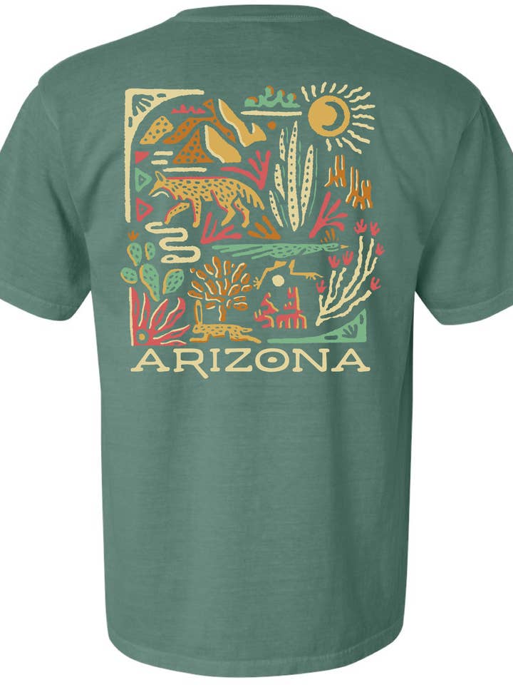 EARTHWILD - Wholesale Screen Printed T-Shirt - Unisex - Arizona Wild Since 1912 Nature Tee1