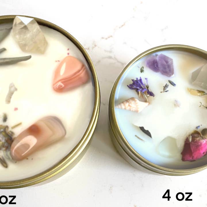 Namaste Home - Wholesale Travel Candles - 12 Pack of Zodiac Candles, 1 of Each Sign, Crystal Candles