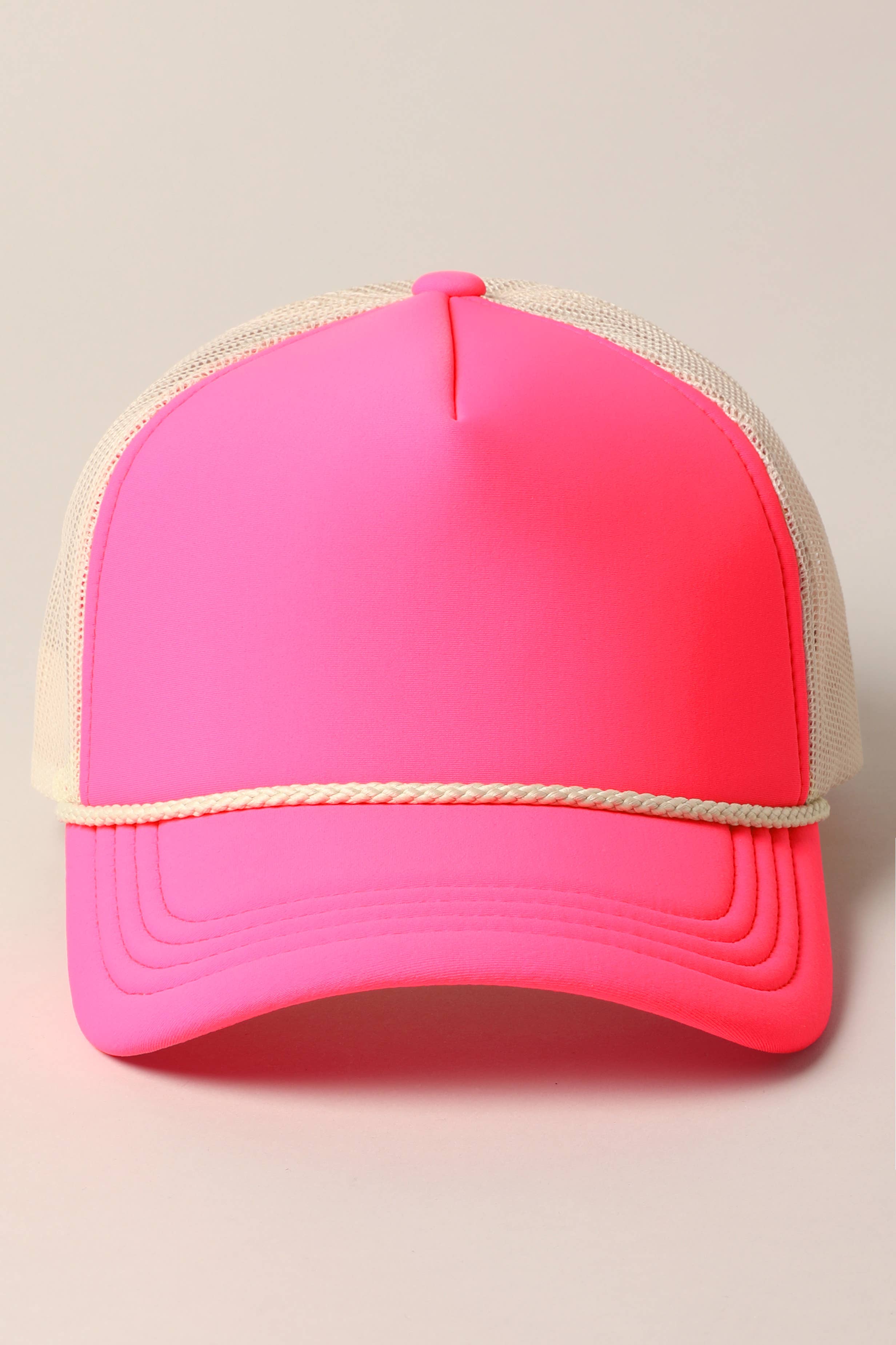 Fashion City – wholesale Trucker hat – Women’s – Plain Foam Rope Mesh Back Trucker Hat 20