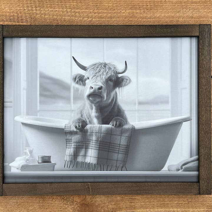 Highland Cow Badewanne 1 für den Großhandel von B & C Signs