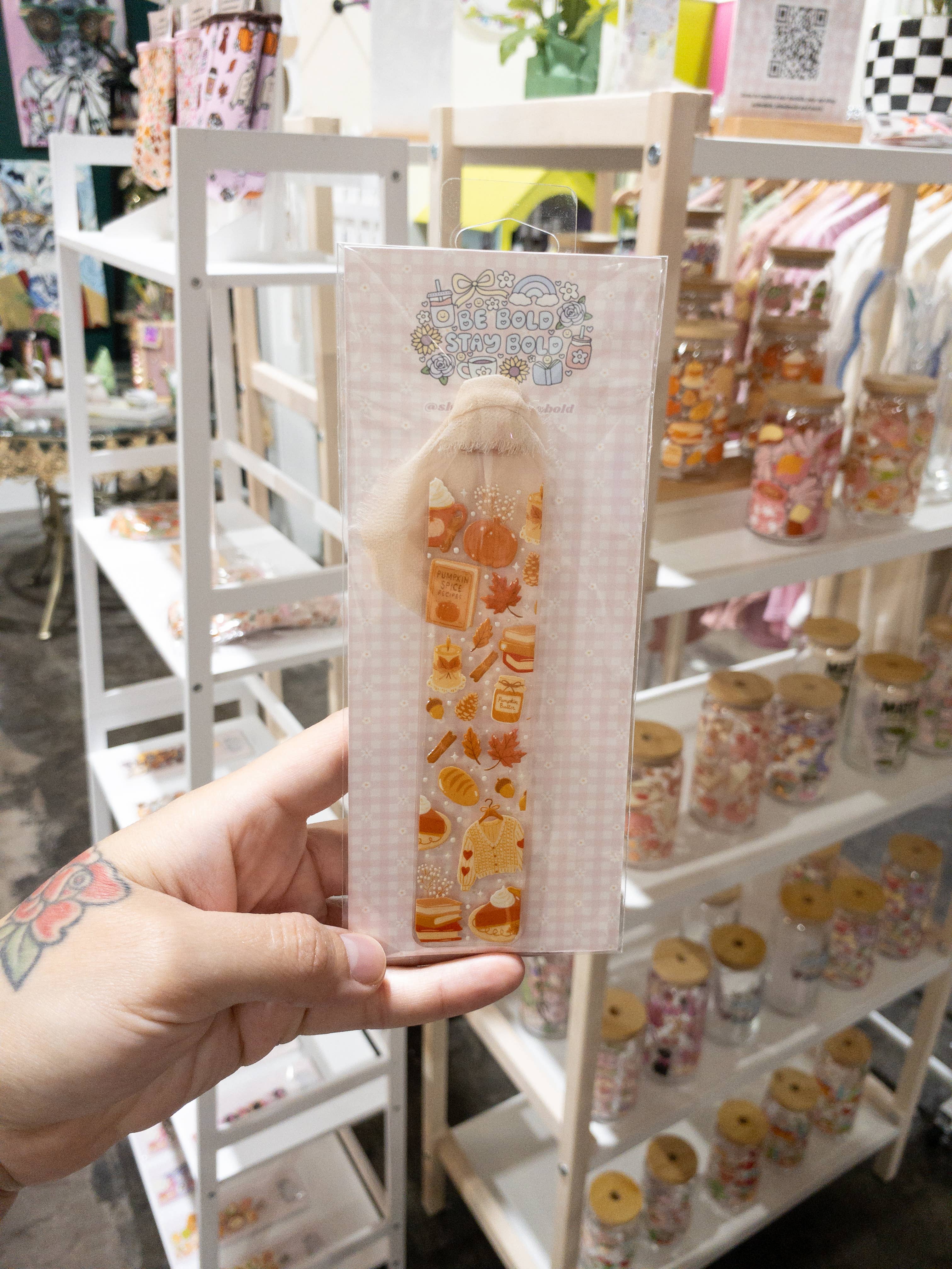 Be Bold Stay Bold - Wholesale Bookmark - Pumpkin Spice Acrylic Bookmark 1