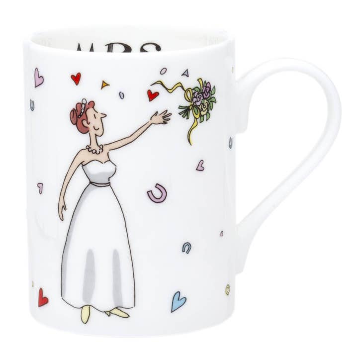 Mrs Fine Bone China Mug for wholesale by Alison Gardiner US