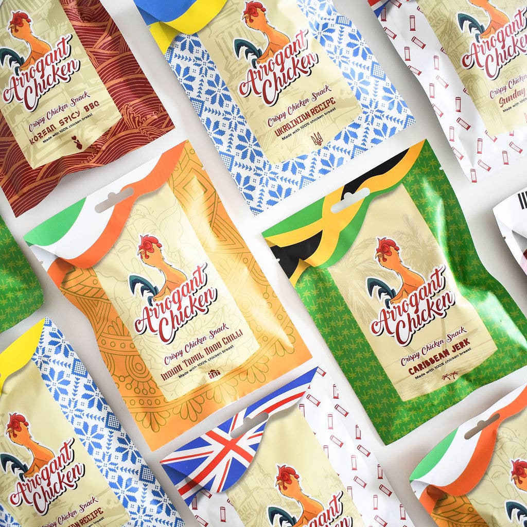 Arrogant Chicken – wholesale Jerky – Crispy Chicken Slices - Mixed Flavours10