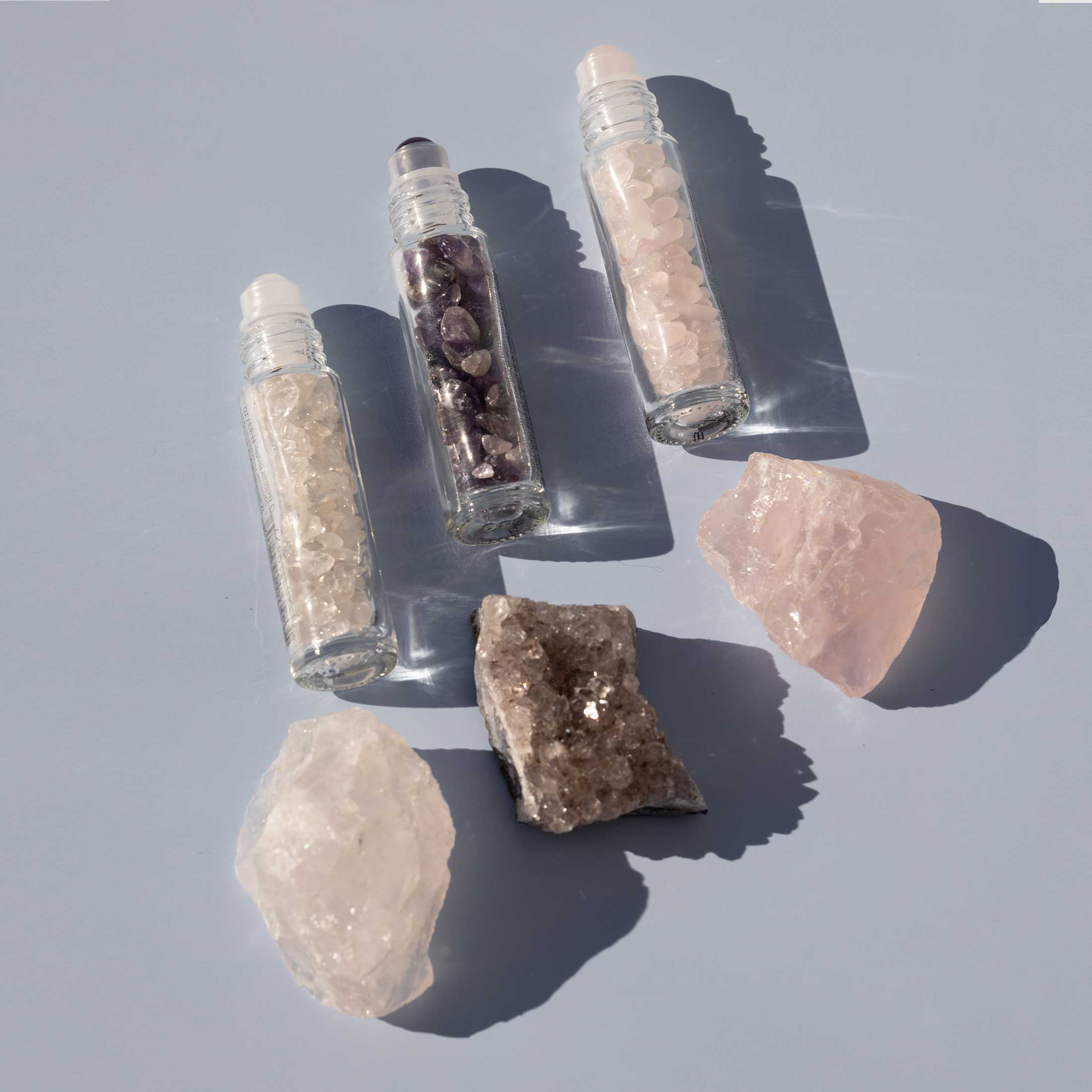 Jewelry Made by Me - Wholesale Spiritual Stone/Crystal - Rose Quartz Crystal Roller Ball Vial3