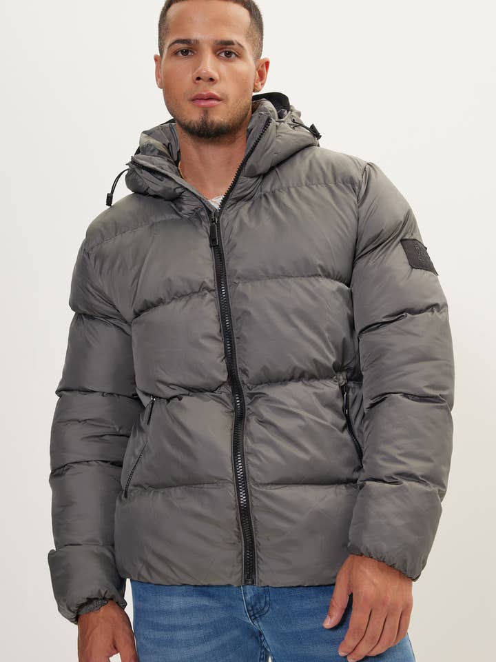 Casaco Acolchoado Pesado Masculino - Antracite por atacado de Ron Tomson