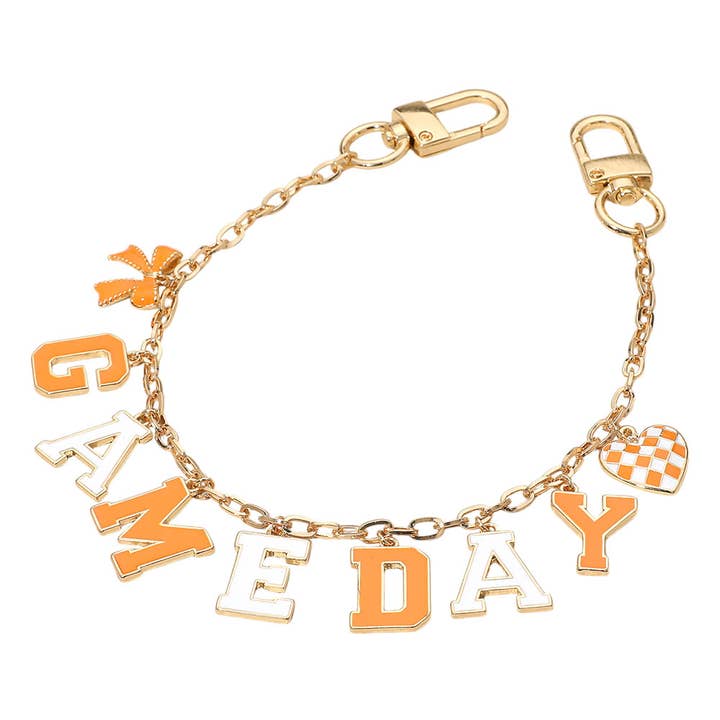 Sensibling Corp. - Wholesale Purse/Bag Accessory - Women's - Football GAME DAY Message Bow Heart Charm Station Bag Chain Charm5