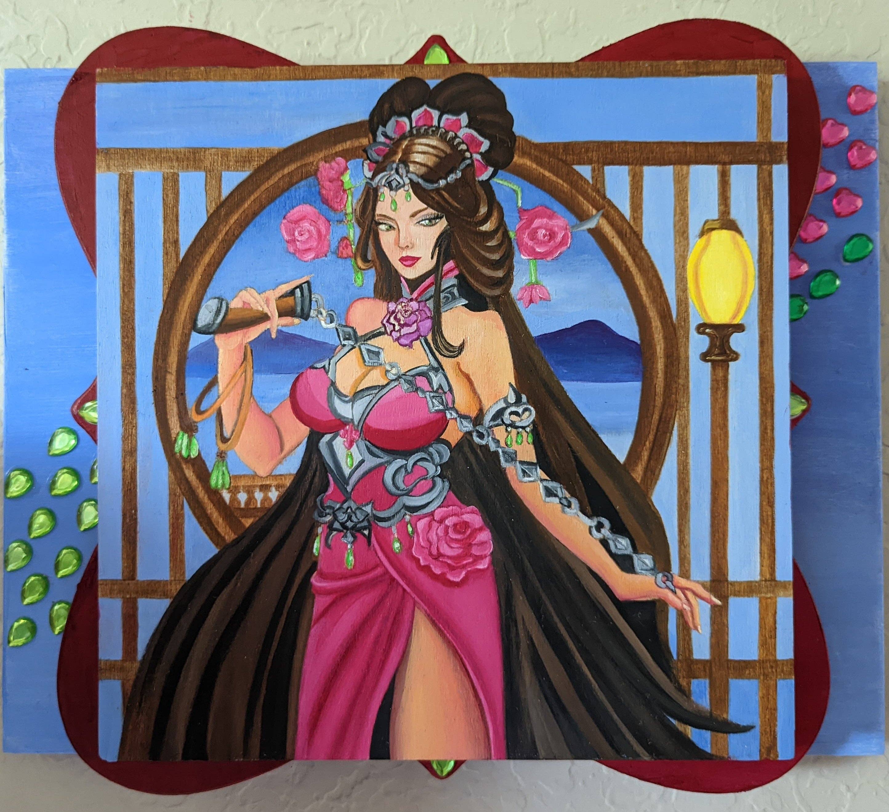 Sharon Tatem Fashion LLC - Wholesale Painting/Drawing - Painting Oil on Wood Panel Womplay Games Daioshin King Of Thrones1