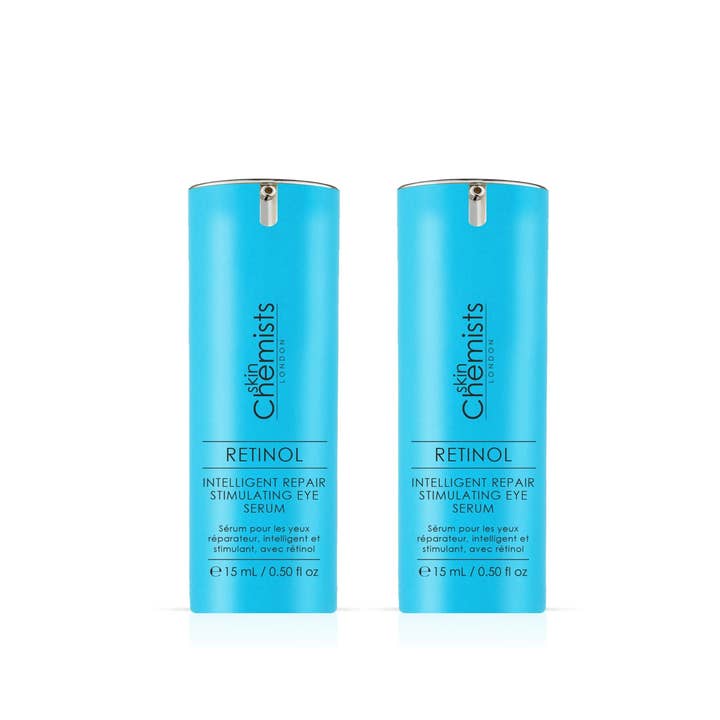 F&J USA LLC - Dr Botanicals - skinChemists - Venta al por mayor Cremas/geles para los ojos - Paquete Ahorro Doble de Sérum Estimulante para Ojos con Retinol Intelligent Repair de skinChemists 15ml