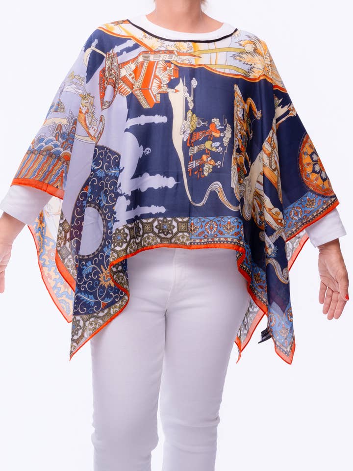 Top Lenço Noites Mediterrâneas por atacado de Heidi Kagan Designs, LLC.