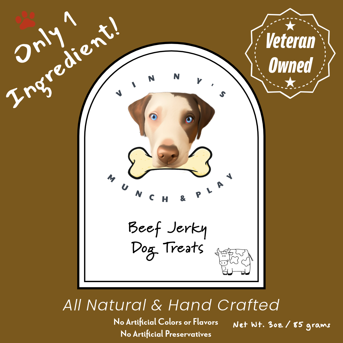 Vinny's Munch & Play - Wholesale Pet Treats - Dog - Beef Dog Jerky2