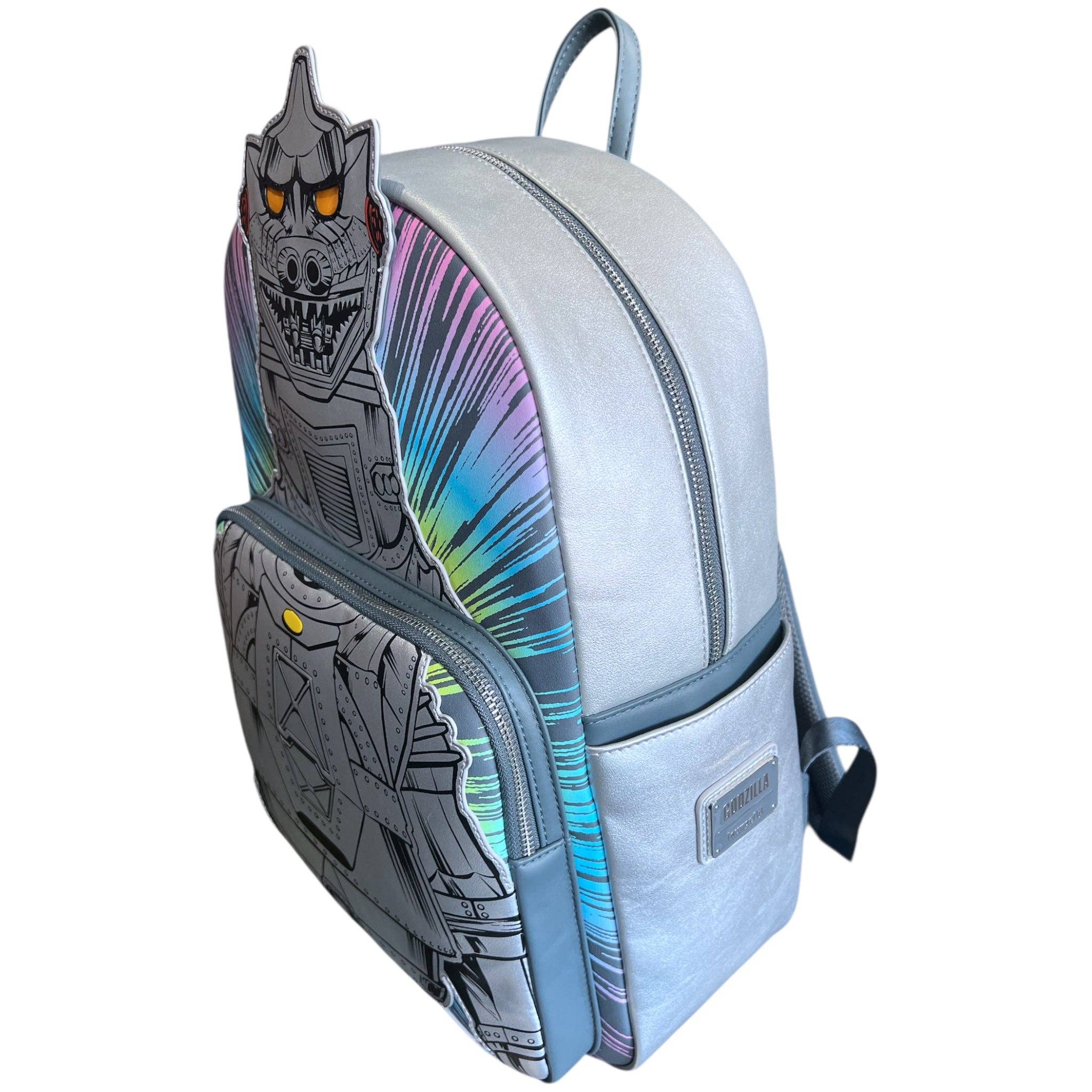 Grotto Treasures - Wholesale Backpack - Unisex - Grotto Treasures Exclusive - Loungefly Toho Godzilla Mechagodzilla Metallic Light-Up Full-Size Backpack3