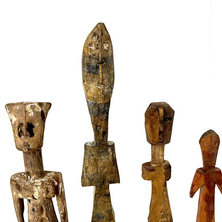 Jofa African Imports - Wholesale Sculpture - Adan/Aklama Statue Family - Ghana/Togo