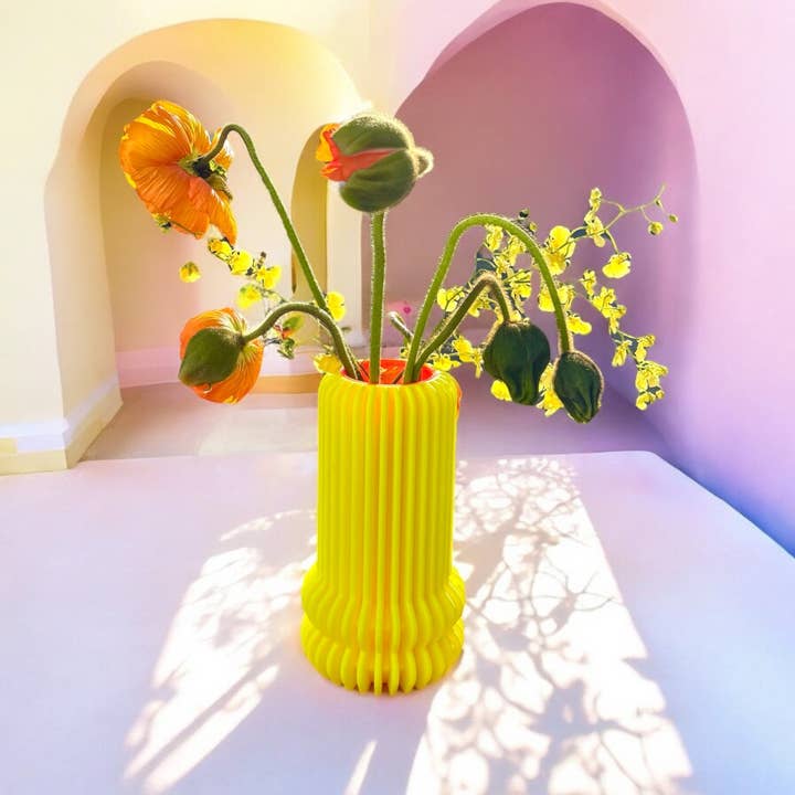 Pink Stories – wholesale Vase – Whimsy 100% * Neon Yellow