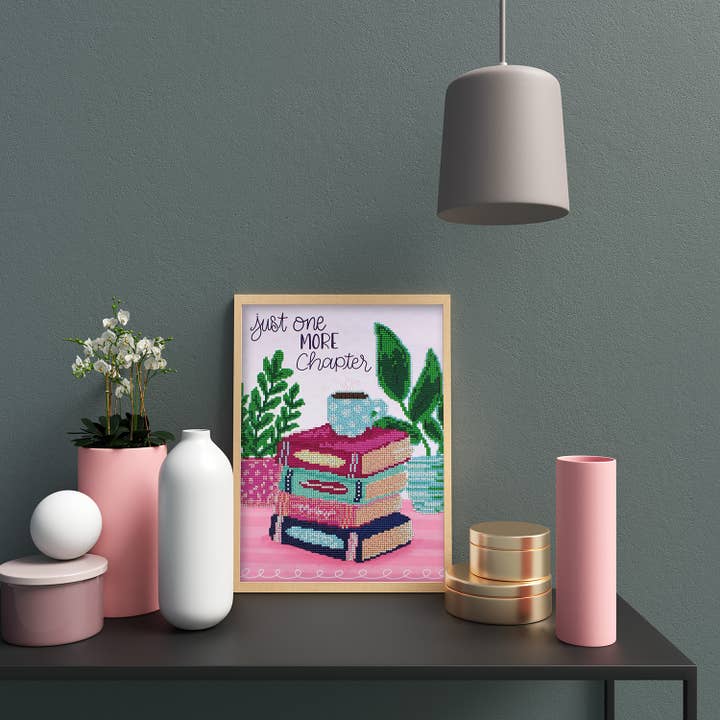 Multi It's a Bookish Life Diamond Painting Kit for wholesale on Faire2