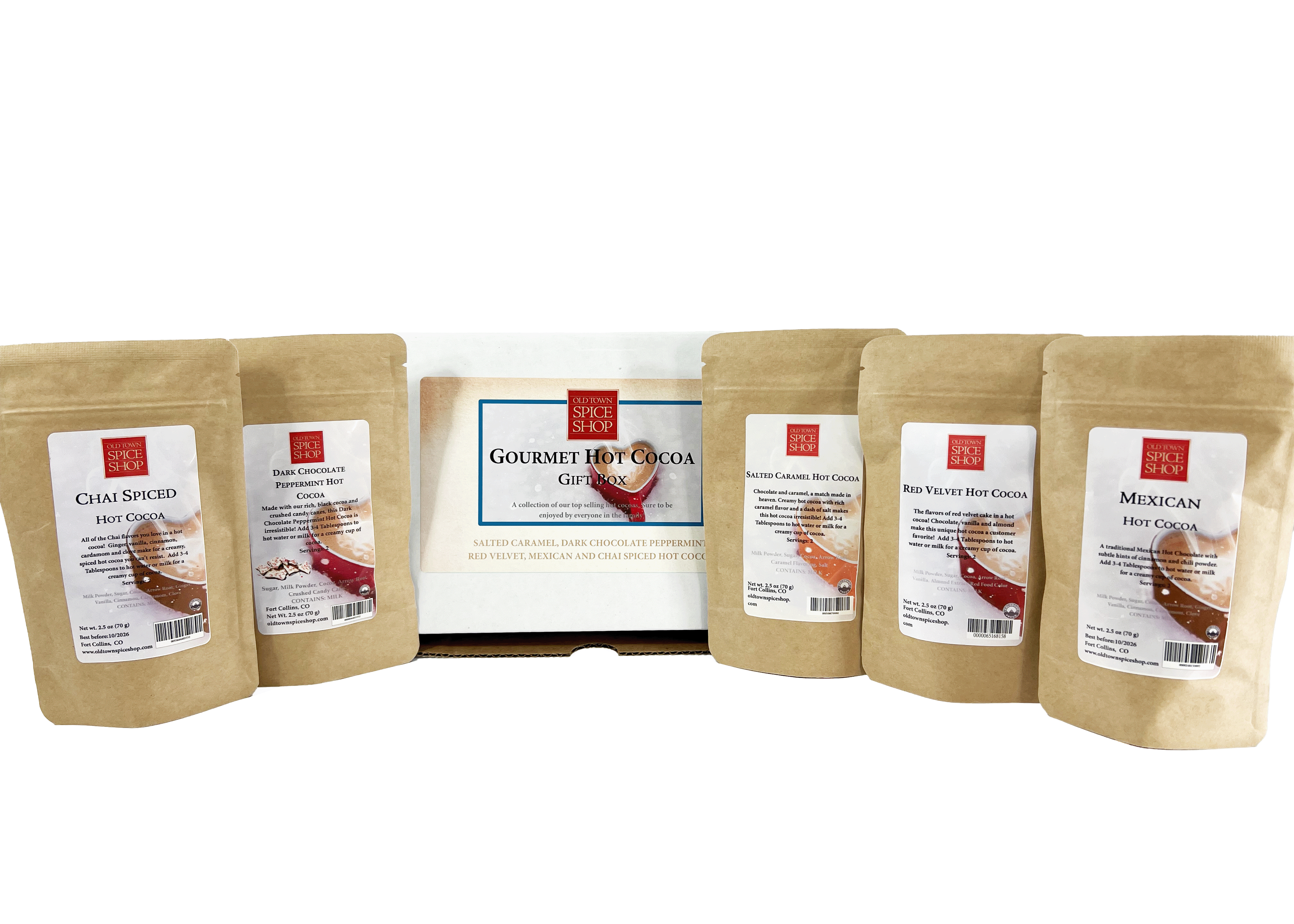 Old Town Spice Shop - Wholesale Hot Cocoa Mix/Kit - Gourmet Hot Cocoa Sampler Gift Box, Hot Chocolate Set5