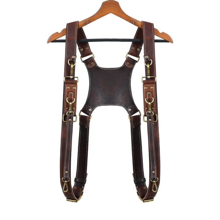 Arnés de piel de cabra para doble cámara para venta al por mayor de Classy Leather Bags