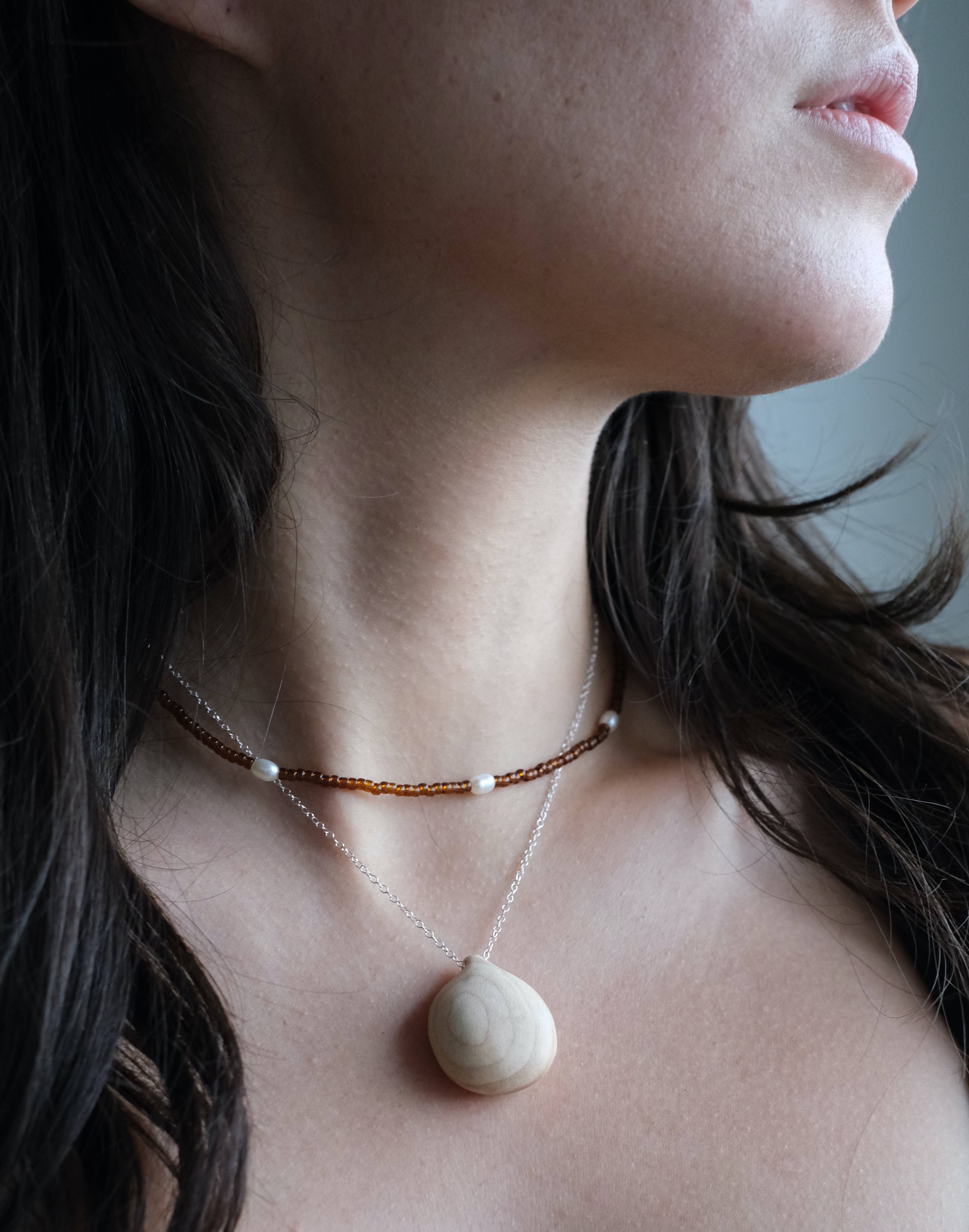 Object Flux - Wholesale Pendant/Charm Necklace - Wooden Pendant Neckace3