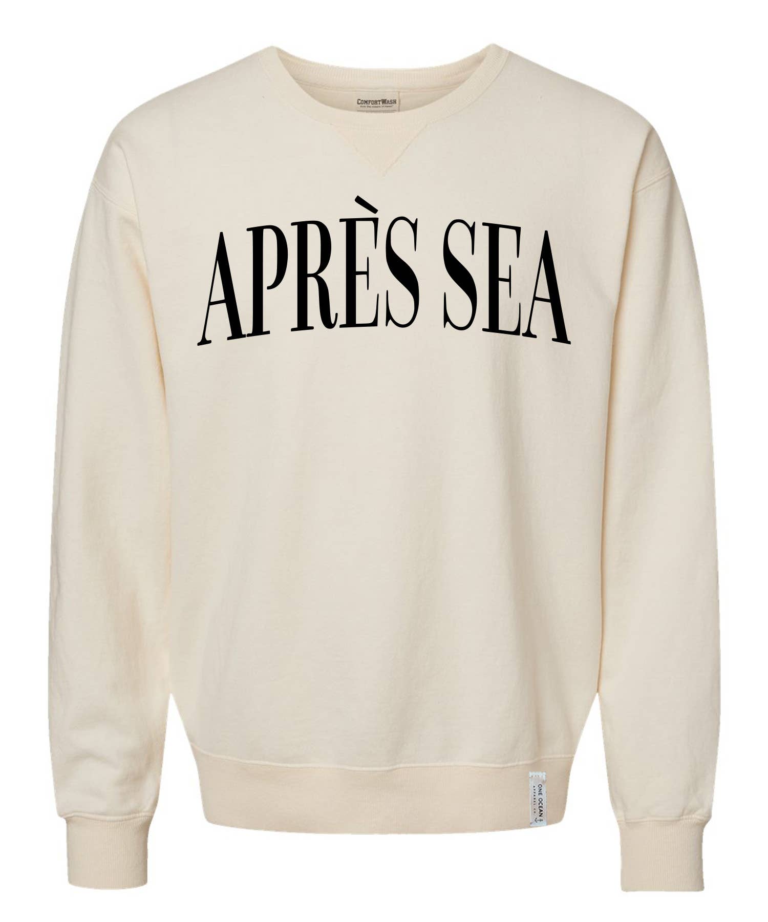 One Ocean Apparel Co.. - Wholesale Graphic Sweatshirt - Unisex - APRES SEA Crewneck - CUSTOM COLORS5