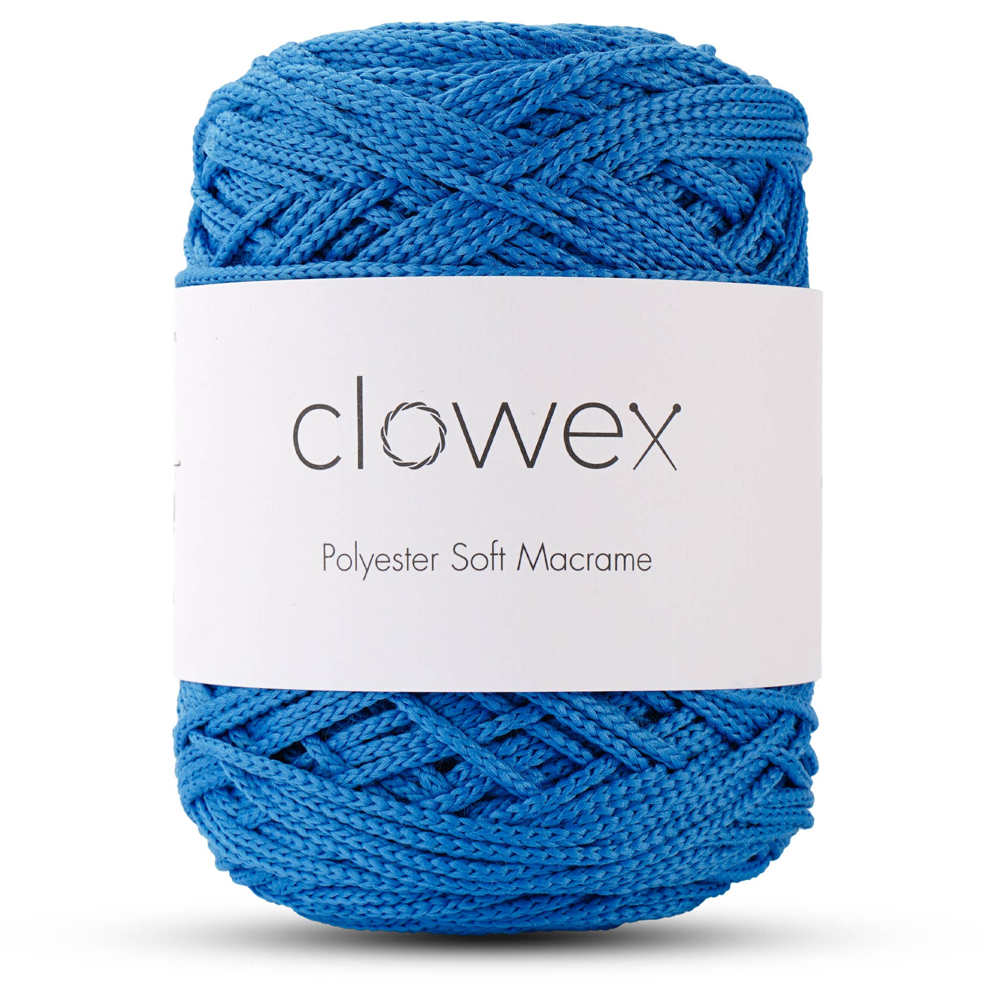 Clowex Textile LLC - Vente Fils à tricoter - Corde Macramé Douce en Polyester 2,5 mm, Fil de Corde Tressé Coloré50
