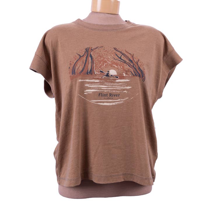 Flint River Women's Relaxed Tee for wholesale by Green Pea Press