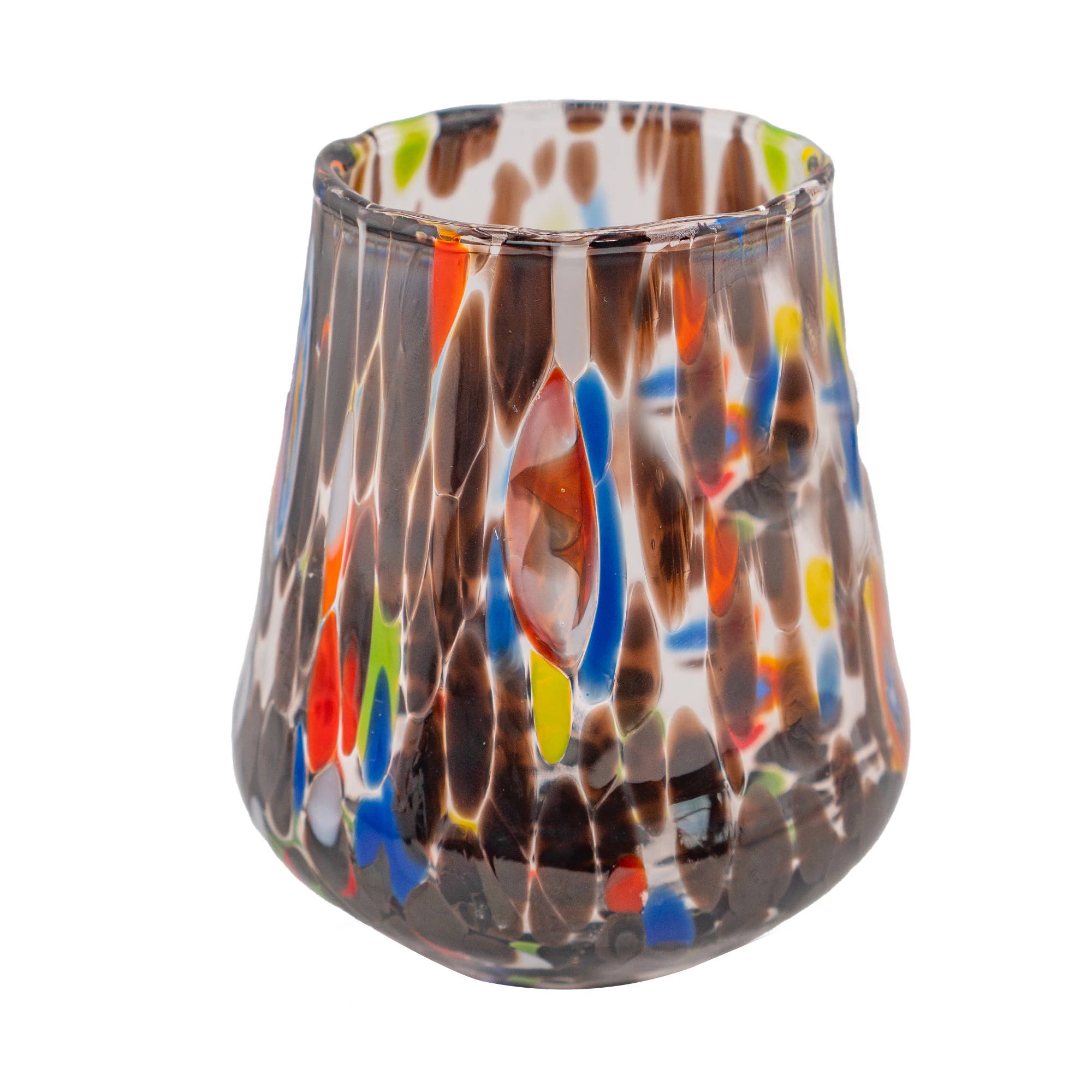 Murano Dream - Wholesale Drinkglas/beker - Set van 6 Murano glazen MD085 in verschillende kleuren2