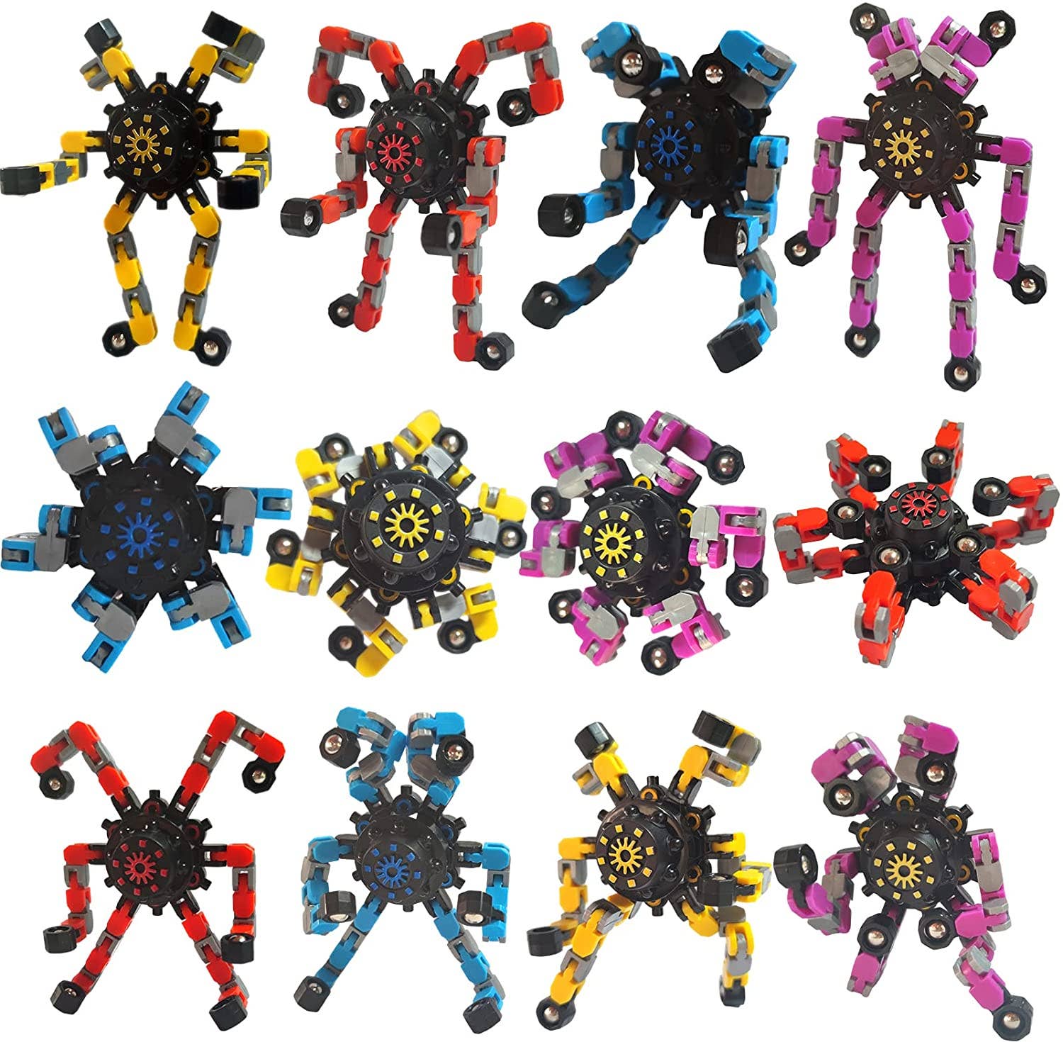 Texas Toy Distribution - Wholesale Fidget Toy - Kids - Gyro Formatron Fidget Spinners with Adjustable Arms4