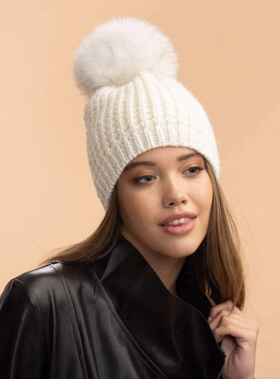 Kyi Kyi - Vente Bonnet – femme - Fourrure de renard classique - Couleurs de base25