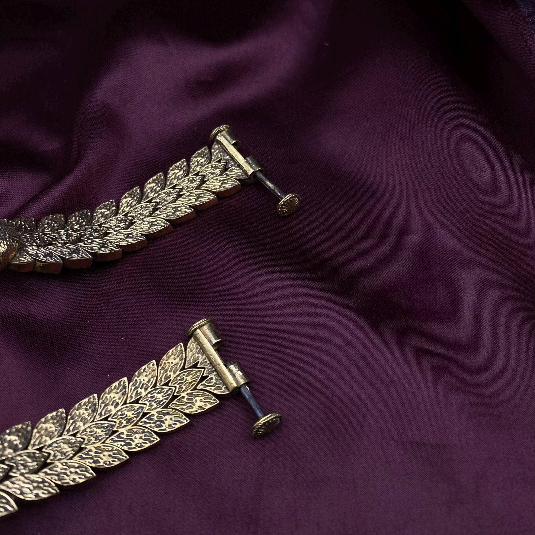 Quirky Fashions – wholesale Cuff bracelet – Oxidized Golden Peacock Kada | Antique Temple Jewelry4