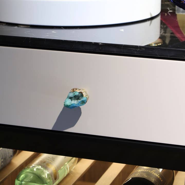 PIETRA DI CASA - Wholesale Knob/pull - Knob pair Green Geode2