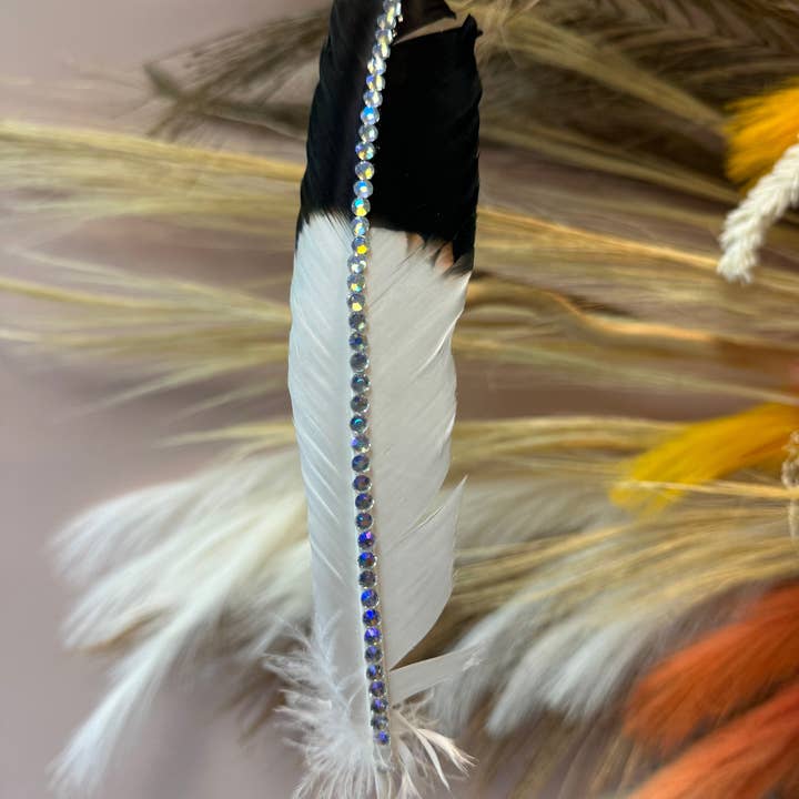 Wildflowers and Barley - Wholesale Feathers - Handmade Rhinestone Premium Turkey Feather1