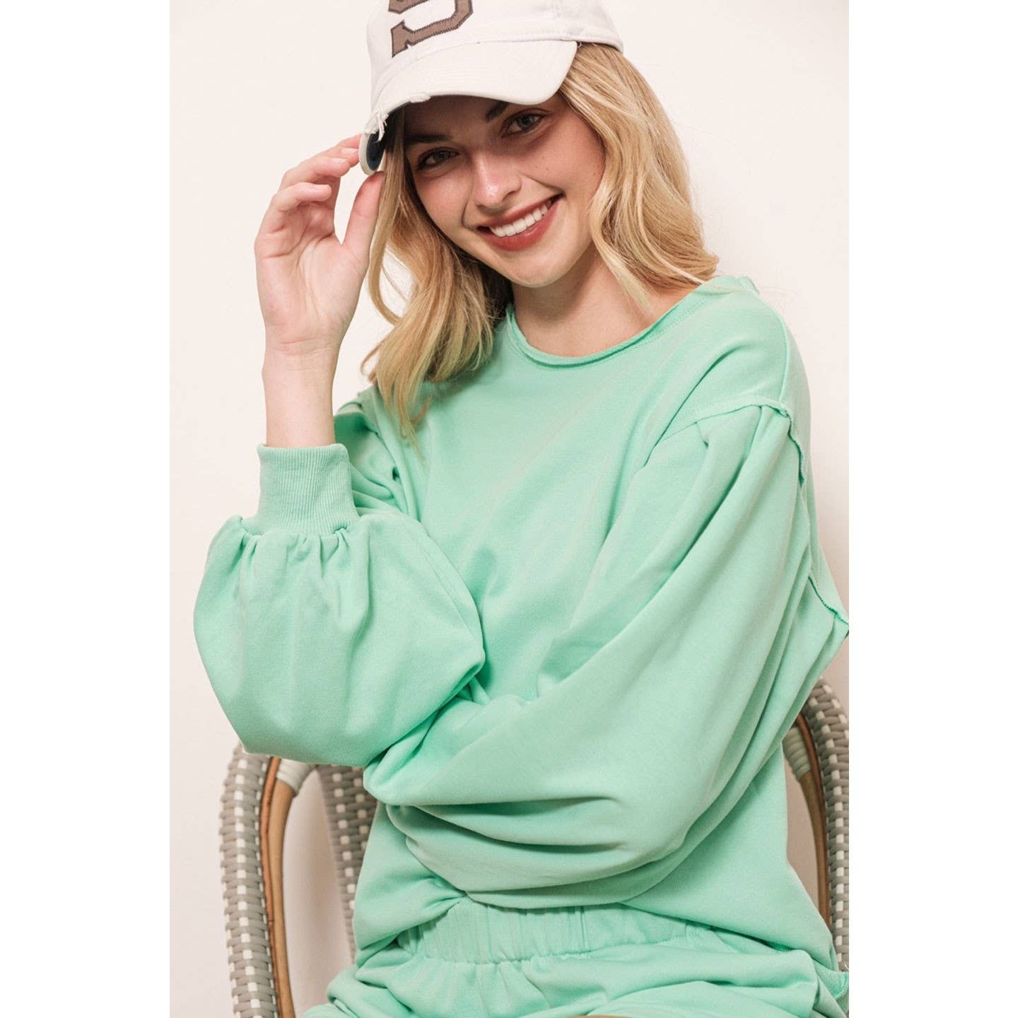 LIME N CHILI – wholesale Top & short set (NOT loungewear) – Women’s – French Terry Sweatshirt and Shorts Set10