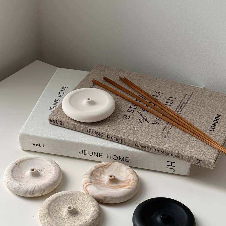 Jeune Home - Wholesale Incense Holder - Minimalist round incense holder 6