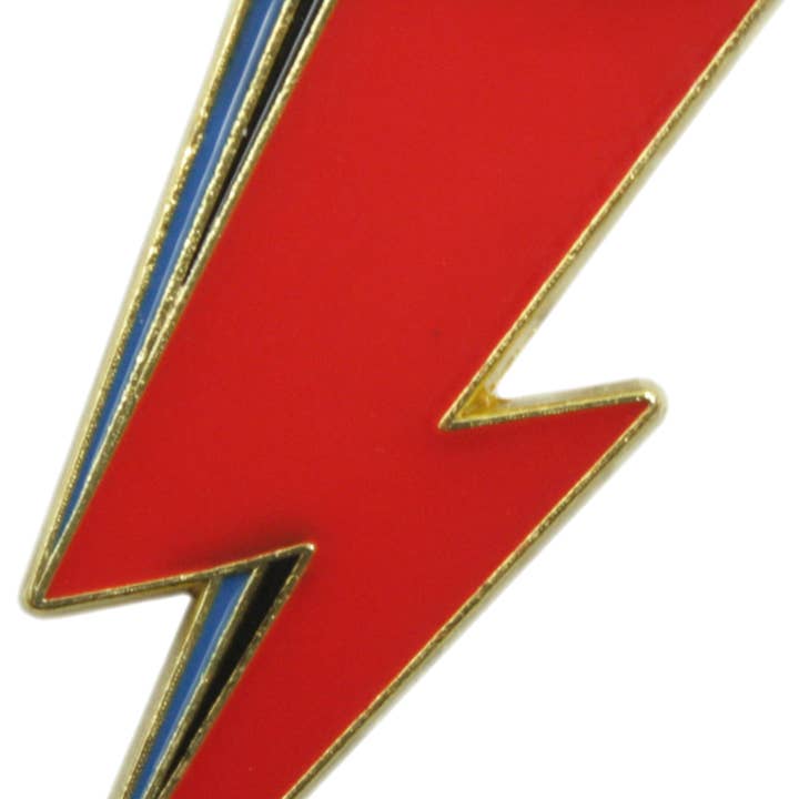 Square Deal Recordings & Supplies - Wholesale Lapel Pin/Button - Enamel Pin - David Bowie - Aladdin Sane Lightning Bolt