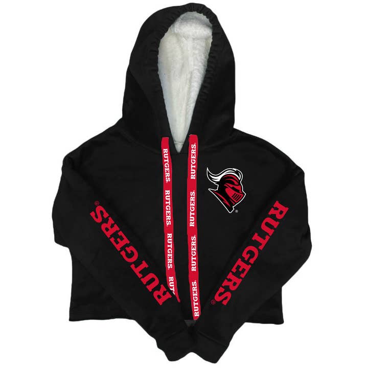 Felpa con cappuccio Rutgers Varsity Furry per la vendita all'ingrosso da parte di Lojo Collegiate Apparel